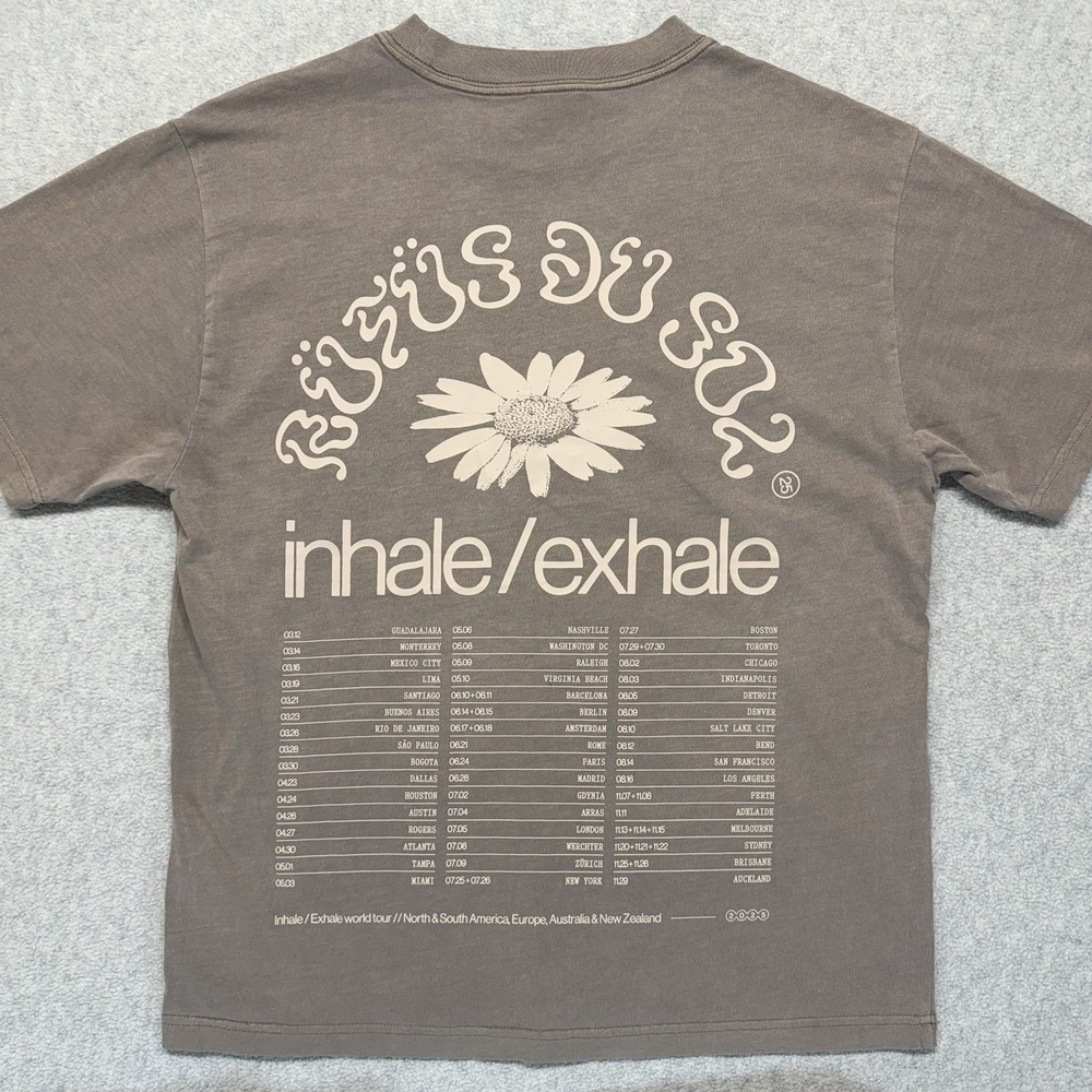 Rufus Du Sol World Tour 2026 Graphic T-Shirt Lot of 2 Black Brown Size M - Picture 3 of 8